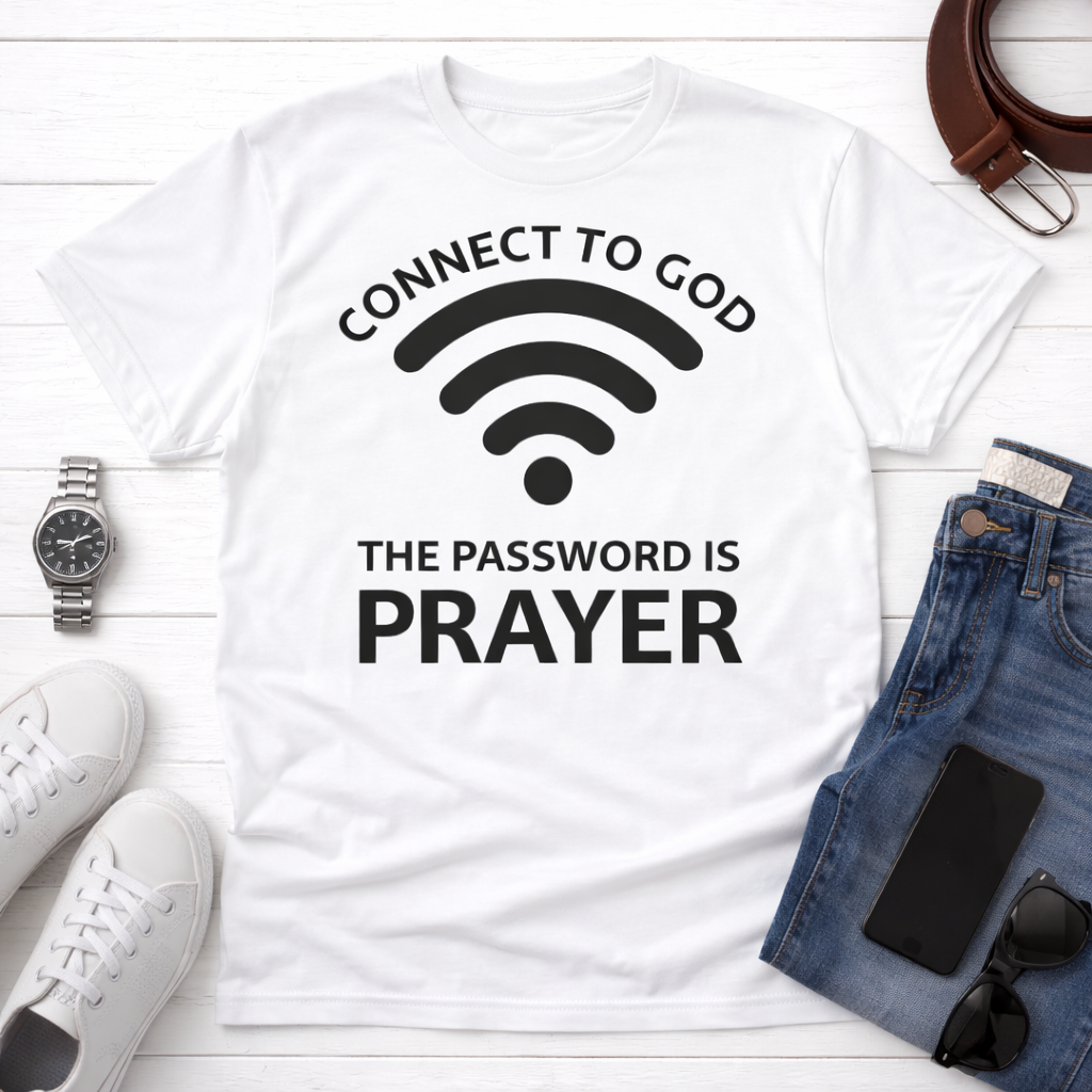Connect to God – The Password Is Prayer Unisex Tee